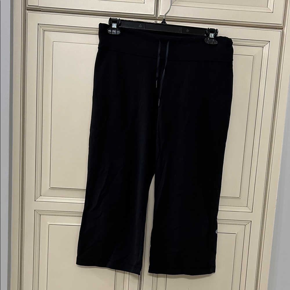 Lululemon Athletica Black Vintage Wide Leg Capris